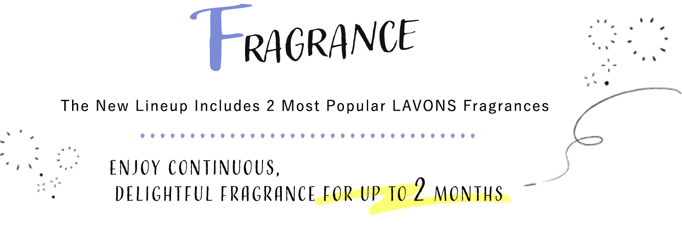 Fragrance ラボンで人気の２種の香りをラインナップ