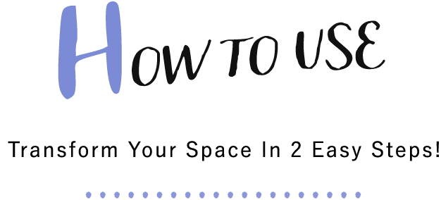 How to Use 使い方は簡単2ステップ！